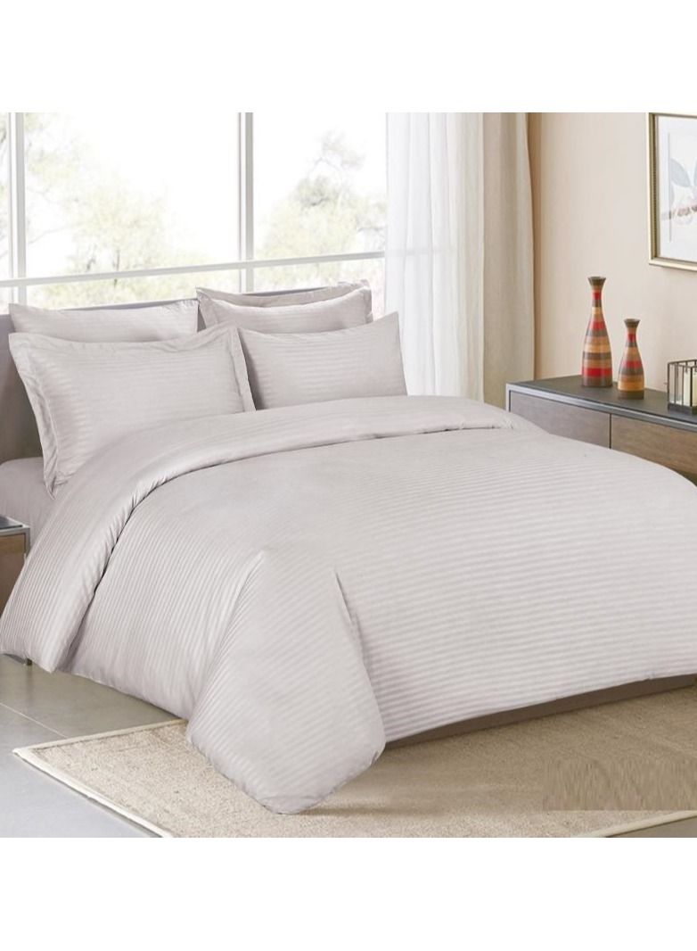 Hourse 6-Piece Striped  Hotel Comforter Set,Hotel-008A - Image 1