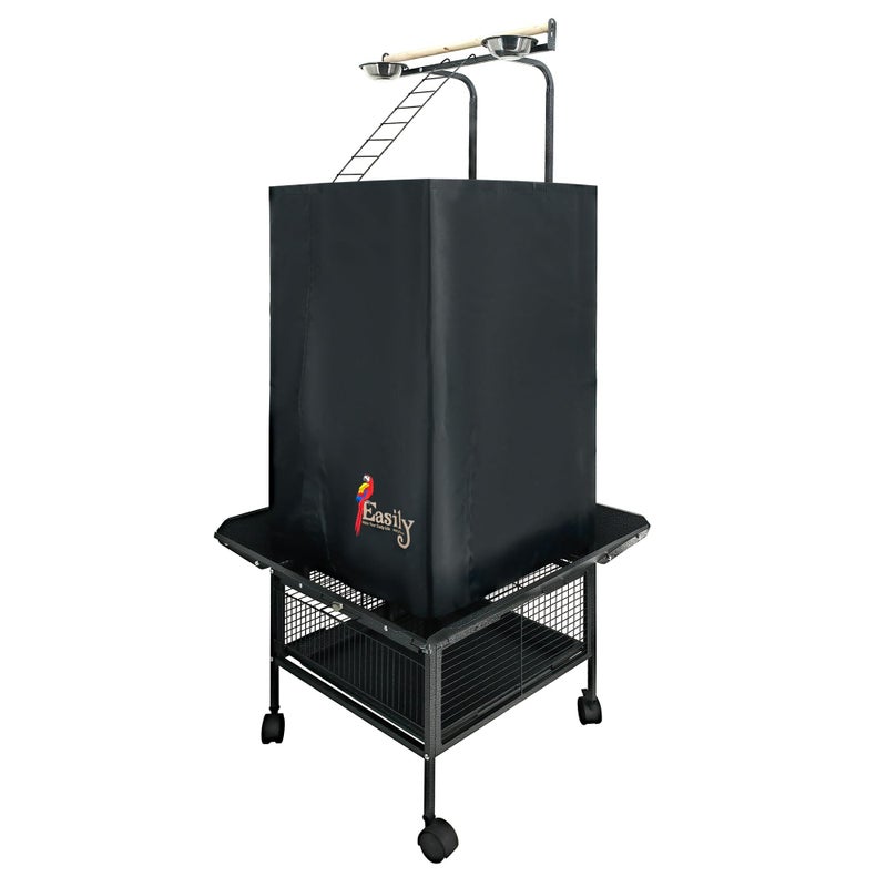 Easily Bird Cage Cover for Large Bird Cage with Play Top Good Night Birdcage Covers Black 61