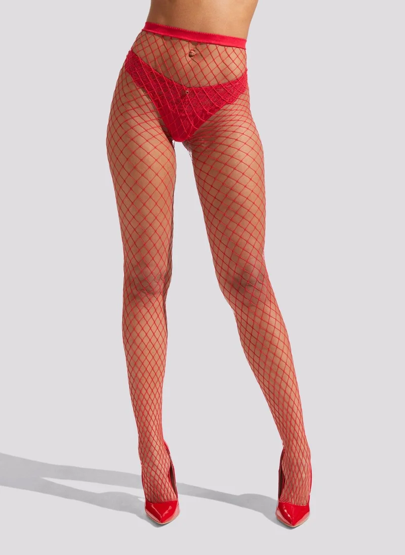 Ann Summers Ann Summers Fishnet Tights Red