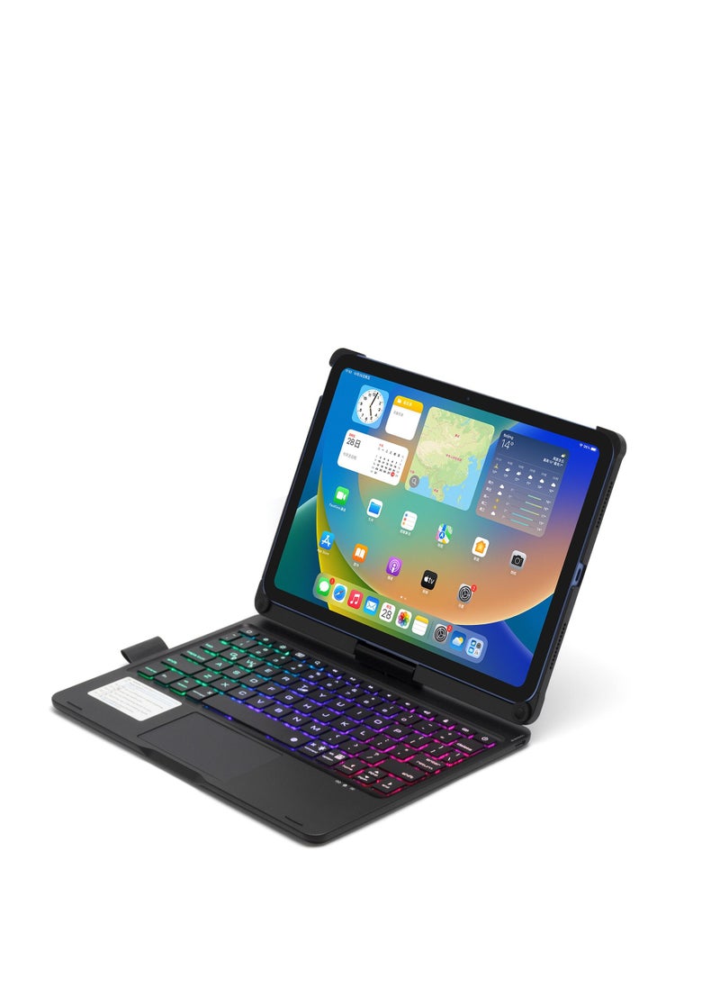 GULFLINK 450mAh Wireless Keyboard Case with TouchPad for ipad 10.9 inch 2022 Black  - Image 4