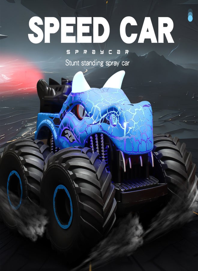 Remote Control Car, 1:16 2.4Ghz 4WD Spray Remote Control Off-Road Stunt Car with Lights Sound Rechargeable Electric Toy Car Gifts for Boys Girls Kids - Image 2