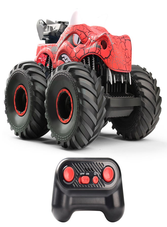 Remote Control Car, 1:16 2.4Ghz 4WD Spray Remote Control Off-Road Stunt Car with Lights Sound Rechargeable Electric Toy Car Gifts for Boys Girls Kids - Image 1