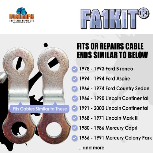 BushingFix.com BushingFix FA1Kit Transmission Shift Linkage Repair Kit, Automatic Transmission Shift Linkage/Rod Kit compatible with Ford, Lincoln, and Mercury Models, Shift Linkage Bushing Easy Repair Replacement - Image 4