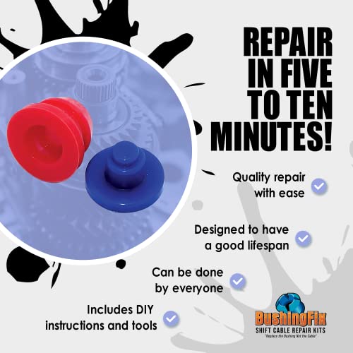 BushingFix.com BushingFix FA1Kit Transmission Shift Linkage Repair Kit, Automatic Transmission Shift Linkage/Rod Kit compatible with Ford, Lincoln, and Mercury Models, Shift Linkage Bushing Easy Repair Replacement - Image 3