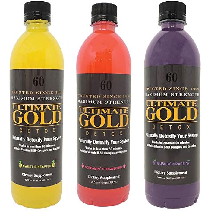Ultimate Gold Detox Drink - 20oz / Sweet Pineapple - Image 2