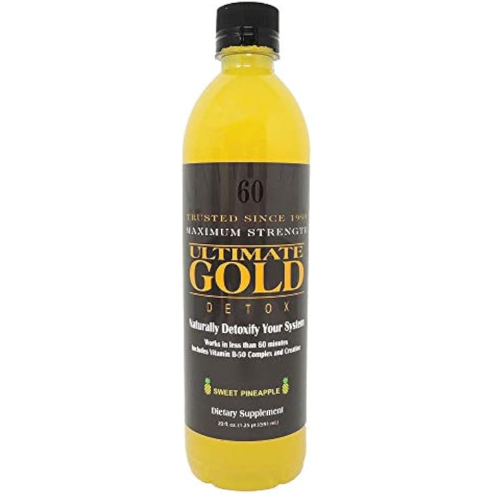 Ultimate Gold Detox Drink - 20oz / Sweet Pineapple - Image 1