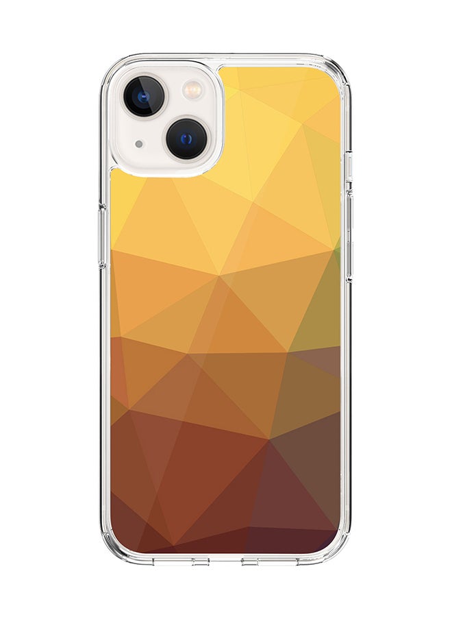 Classic Clear for Apple iPhone 14 Case Hybrid Soft Cover Flexible Edges Anti Drop TPU PC Gel Thin Transparent Cover [ Designed for Apple iPhone 14 ] - Golden Nugget Full Print