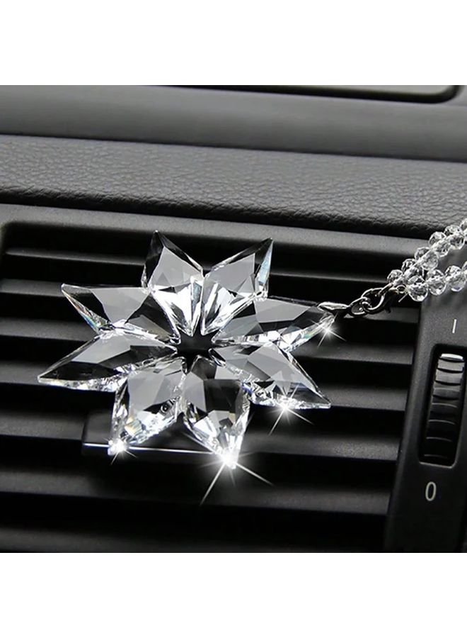 Model 13 Creative Snowflake Car Ornament Crystal Car Decoration Accessory - Image 3