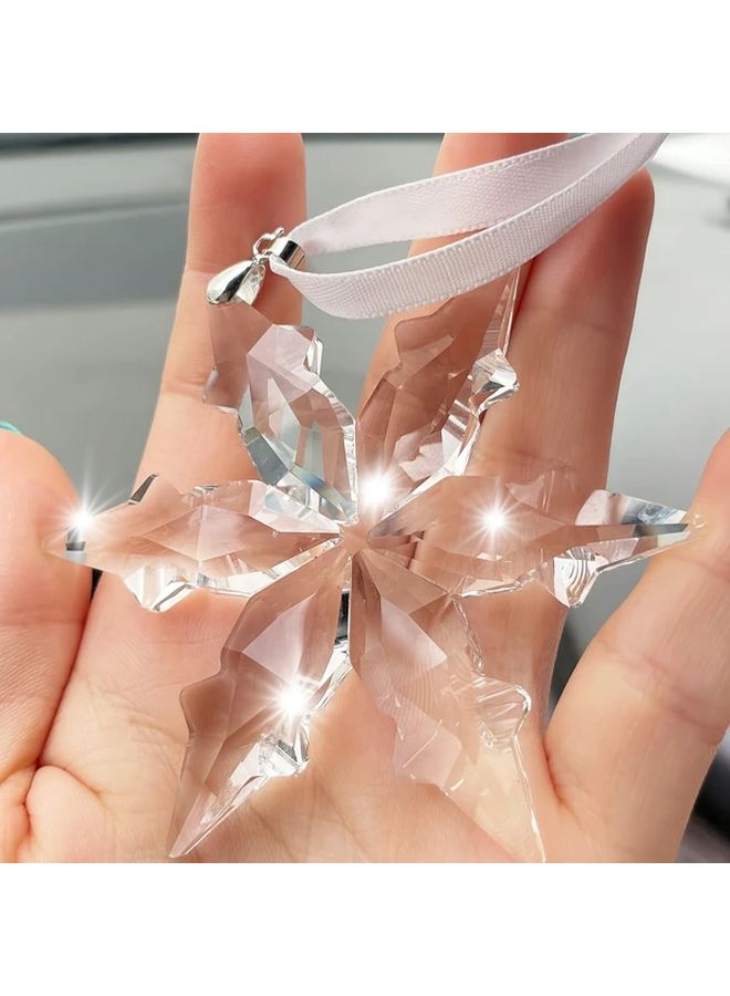 Model 13 Creative Snowflake Car Ornament Crystal Car Decoration Accessory - Image 5