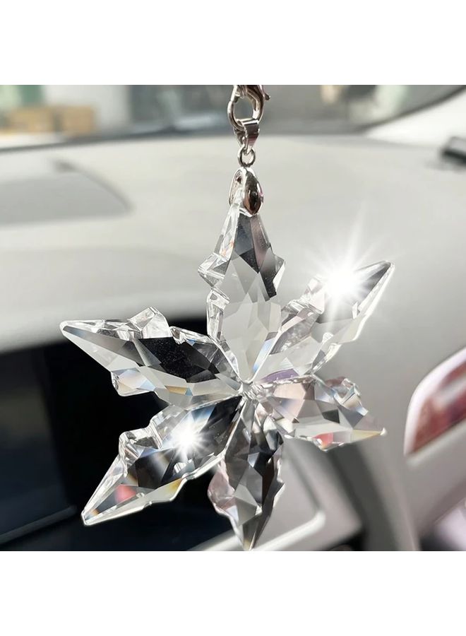 Model 13 Creative Snowflake Car Ornament Crystal Car Decoration Accessory - Image 4