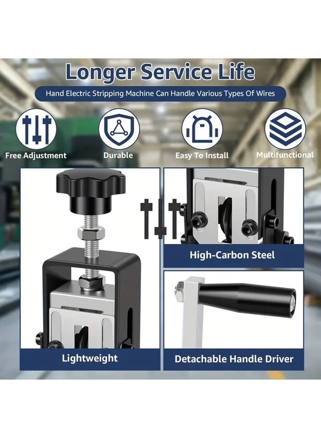 Manual Wire Stripper With Blade Portable Hand Cable Stripper 1mm 20mm Durable Aluminum Alloy - Image 5