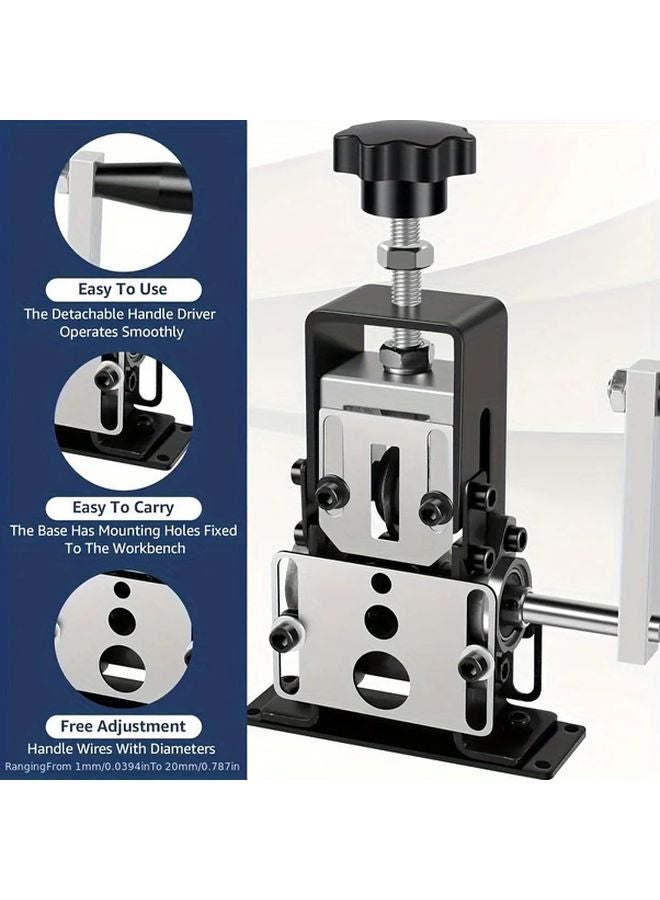 Manual Wire Stripper With Blade Portable Hand Cable Stripper 1mm 20mm Durable Aluminum Alloy - Image 4