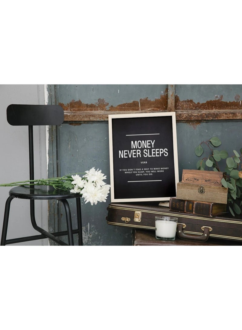 TNESSENTIAL MOTIVATIONAL POSTER  MONEY NEVER SLEEPS - Image 3