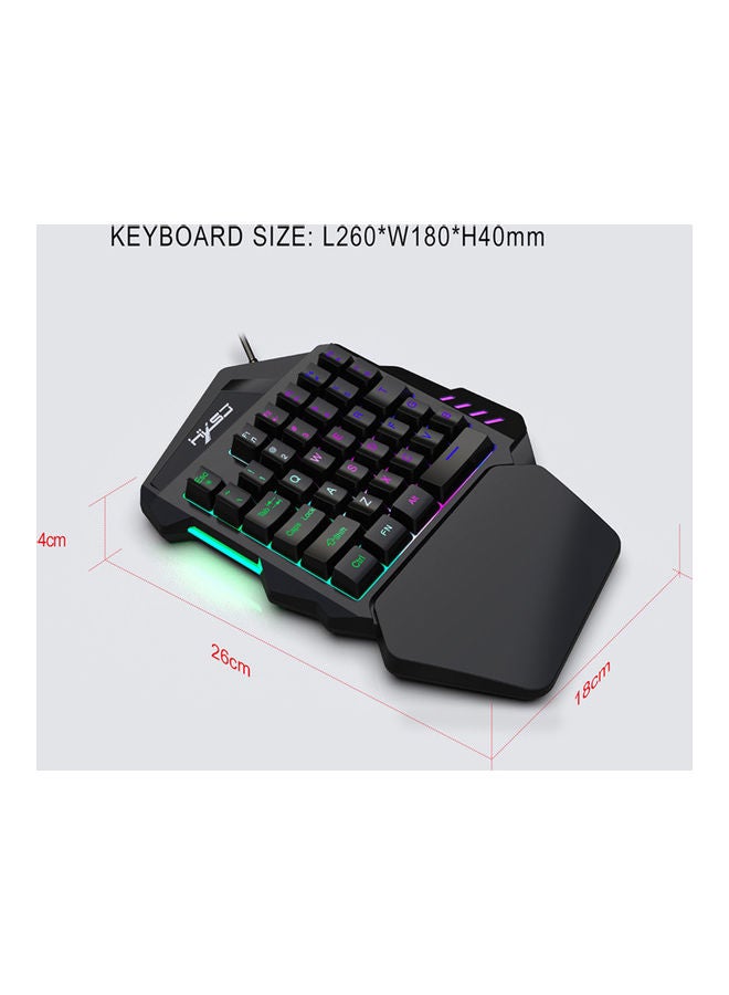 One-Handed Gaming Keyboard With Mouse - wired  - Image 4