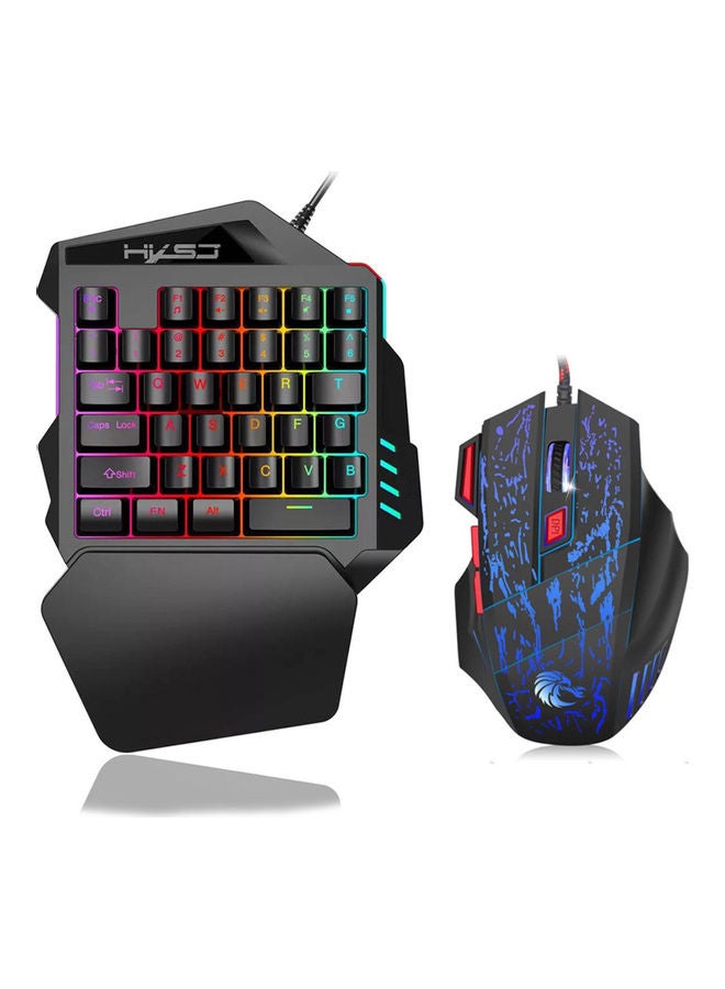 One-Handed Gaming Keyboard With Mouse - wired  - Image 1