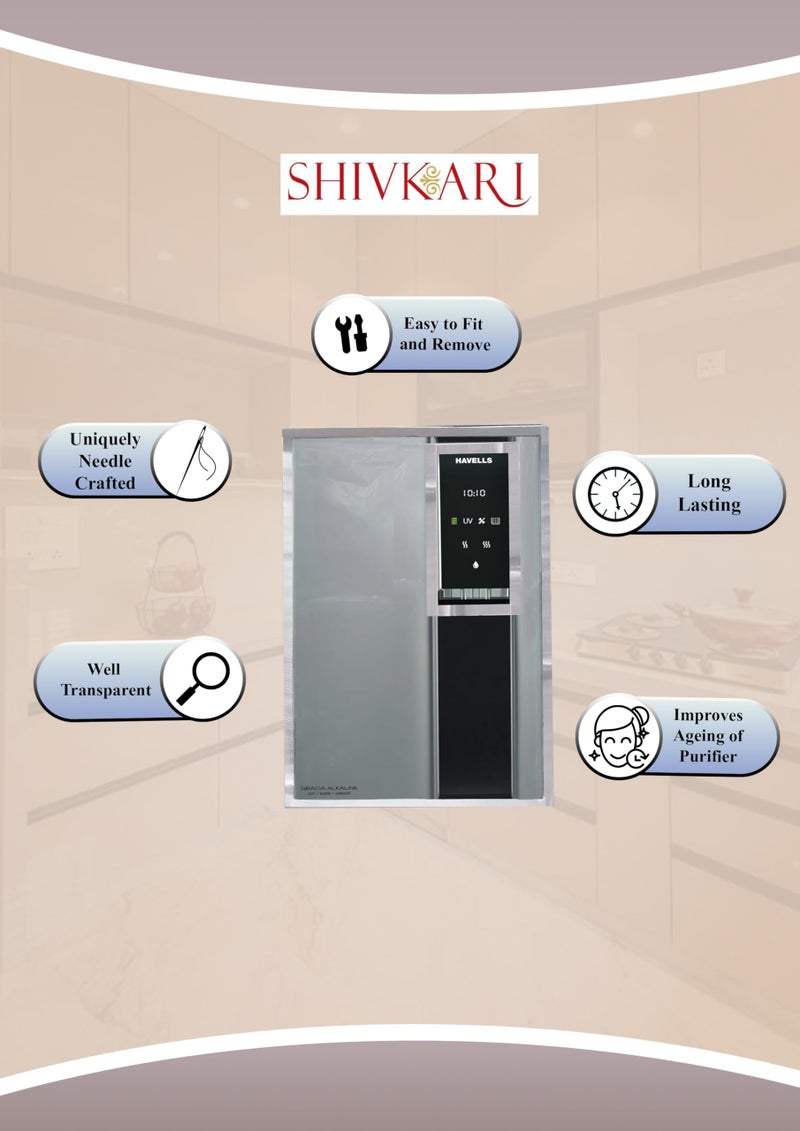 Shivkari Body Protective Cover for Havells Gracia Alkaline Water Purifier, RO+UV+MF Model Waterproof & Dustproof Water Purifier RO Body Cover - Image 4