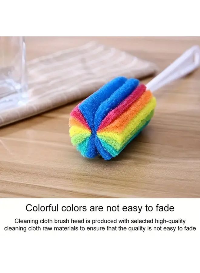 3pcs Color Container Brush Long Handle Sponge Cup Cleaning Brush Milk Bottle Brush Multi Purpose Decontamination Brush No Dead Angle - Image 5