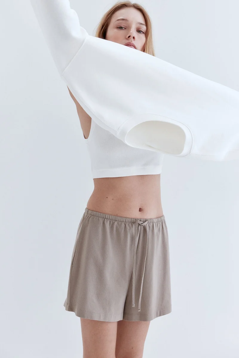 اتش اند ام شورت من القطن برباط