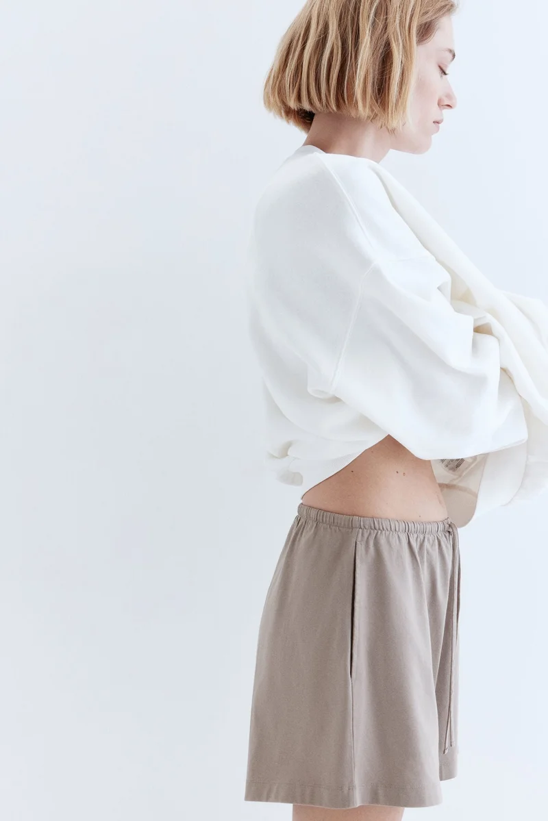 اتش اند ام شورت من القطن برباط