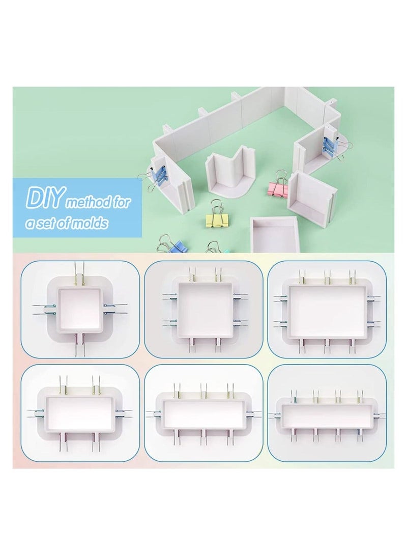Generic Adjustable Mould Housing Kit for Silicone Moulds Making, Reusable Plastic Housing Frame,  Free Combination Mold Housing Frame for Resin Mould, Candle Moulds, Soap Moulds Making  - Image 3