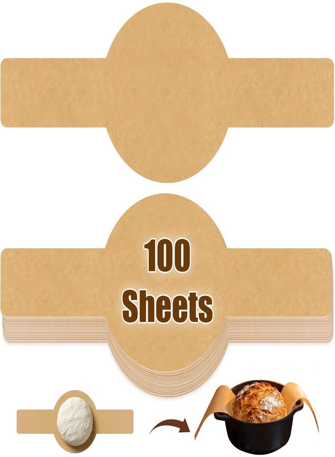 Zonyee Parchment Bread Sling for Dutch Oven, Disposable Bread Baking Mat with Long Handles 100PCS Unbleached Sourdough Mat, Sourdough Bread Baking Supplies, Tools ＆ Accessories - Image 1