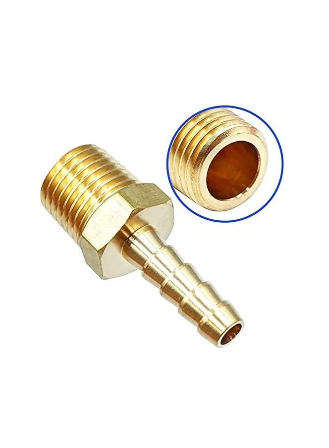AQSON Brass hose Fitting -1/4 Inch Male adapter NPT 10Pack） - Image 5