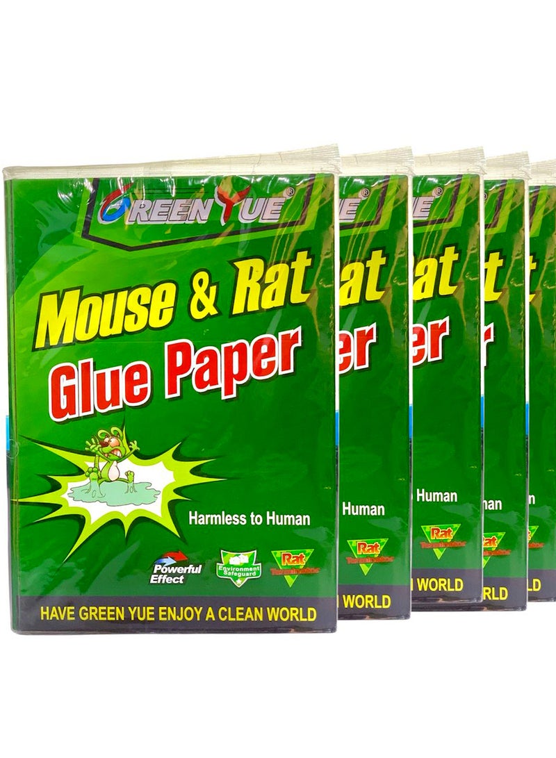 Generic Green Yue Mouse And Rat Glue Pitfall 5 PCS