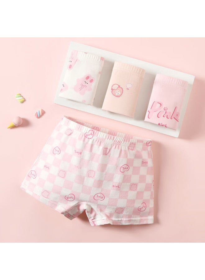 Fentengcare Girls' Underwear, 10a Antibacterial, 4-pack, 100% Pure Cotton Crotch, Children's Boxer Briefs, Combed Cotto - Image 2
