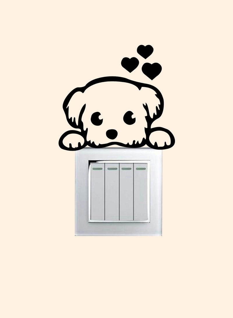 Trends on Wall Bike Man BoyStar Dog Love Elephant Switch Board Sticker  - Image 4