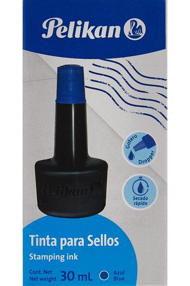 Pelikan حبر وسادة الطابع 30 مل، أزرق - Image 3