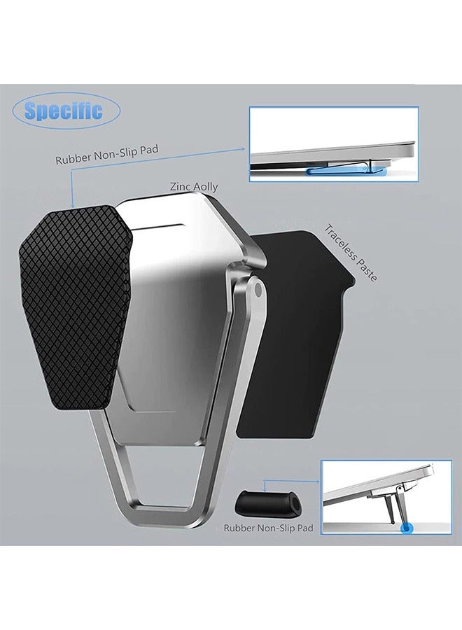 2Pcs Portable Invisible Laptop Stand Mini Aluminum Cooling Pad Universal Computer Keyboard Mount Kickstand Ergonomic Lightweight Laptop Desk Stand - Image 5