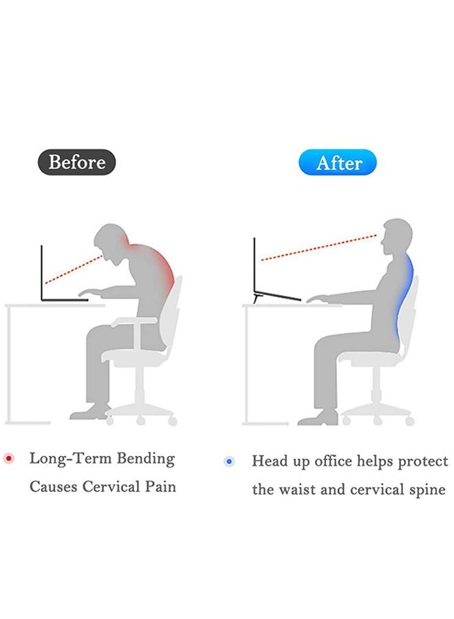 2Pcs Portable Invisible Laptop Stand Mini Aluminum Cooling Pad Universal Computer Keyboard Mount Kickstand Ergonomic Lightweight Laptop Desk Stand - Image 4