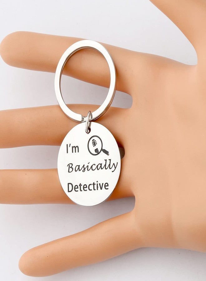 ميوسبارك هدية لمحبي الجريمة الحقيقية من MYOSPARK: سلسلة مفاتيح "أنا محقق في الأساس" - هدية مضحكة لمحبي الدراما البوليسية والشرطة (المحقق كي سي) - Image 4