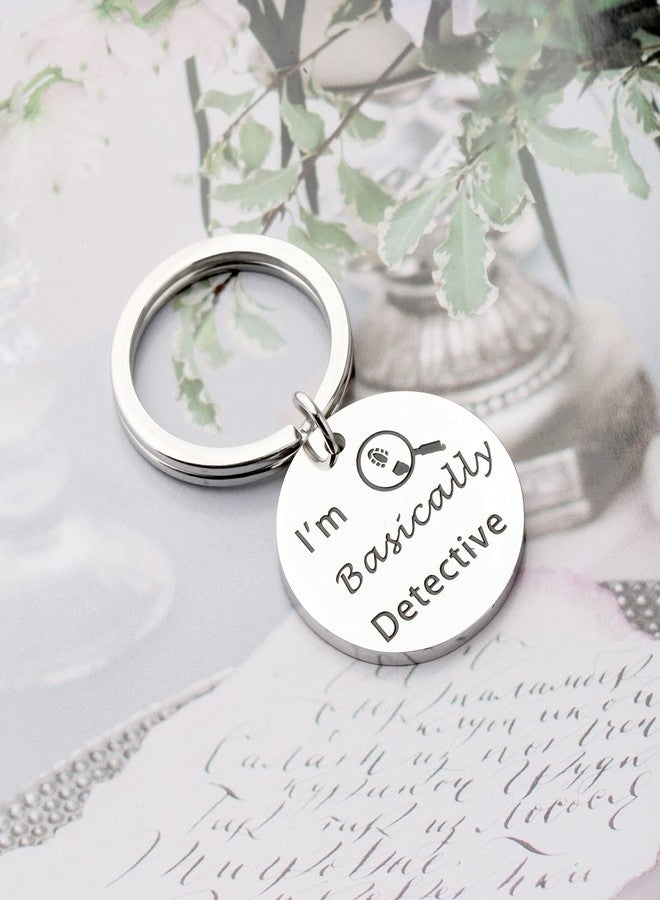 ميوسبارك هدية لمحبي الجريمة الحقيقية من MYOSPARK: سلسلة مفاتيح "أنا محقق في الأساس" - هدية مضحكة لمحبي الدراما البوليسية والشرطة (المحقق كي سي) - Image 3