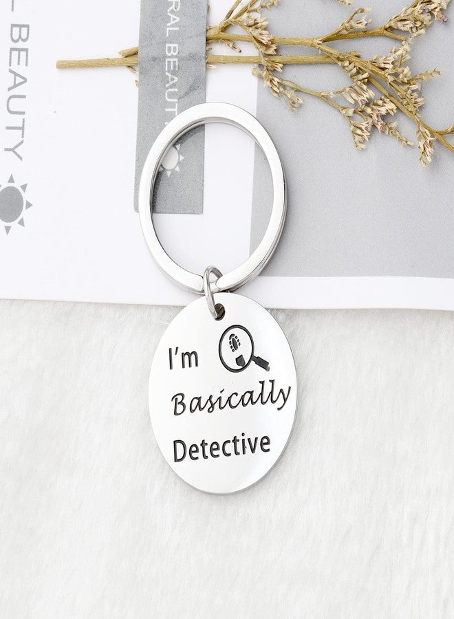 ميوسبارك هدية لمحبي الجريمة الحقيقية من MYOSPARK: سلسلة مفاتيح "أنا محقق في الأساس" - هدية مضحكة لمحبي الدراما البوليسية والشرطة (المحقق كي سي) - Image 2