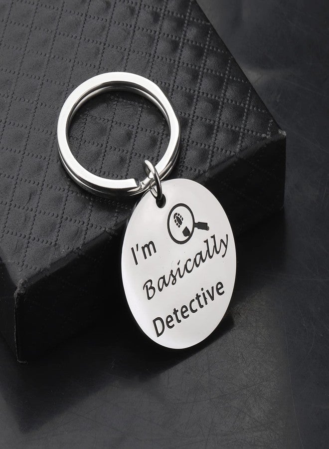 ميوسبارك هدية لمحبي الجريمة الحقيقية من MYOSPARK: سلسلة مفاتيح "أنا محقق في الأساس" - هدية مضحكة لمحبي الدراما البوليسية والشرطة (المحقق كي سي) - Image 5
