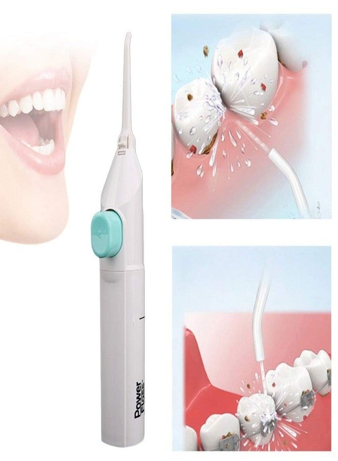 Rugmi Power Floss | Speed Dental Care Water-Jet Flosser | Air Powered Dental Water Jet for Tooth Cleaner - Image 1
