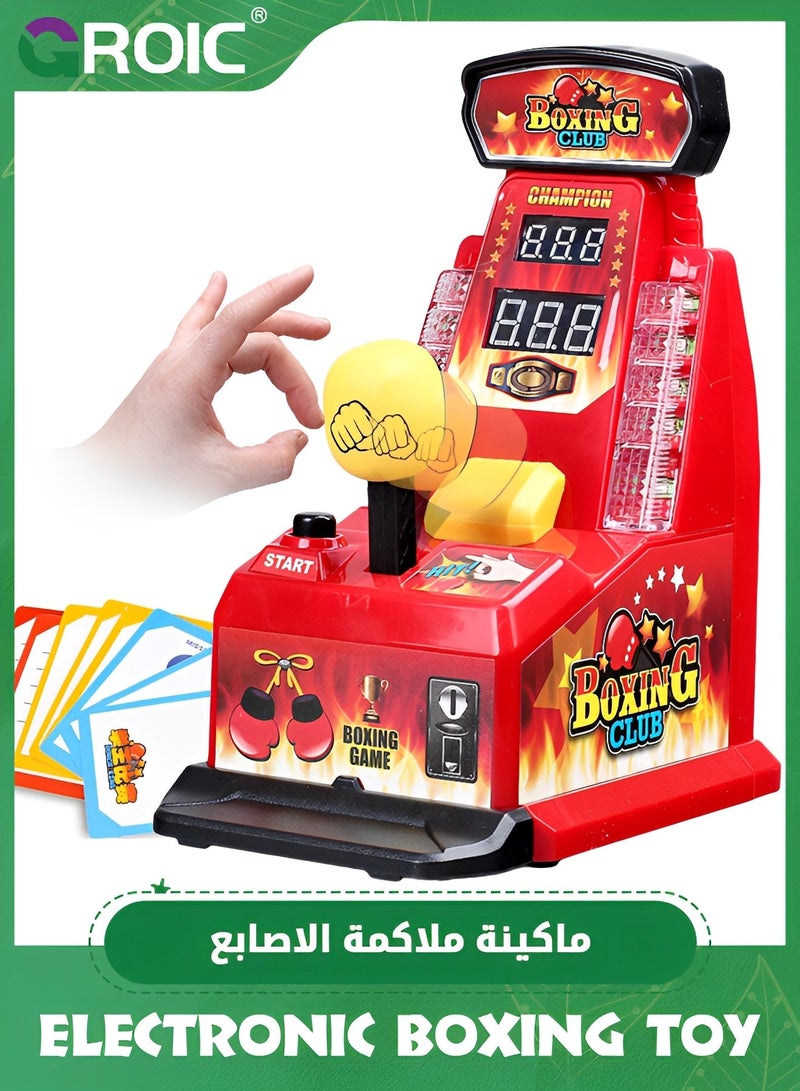 GROIC Table Boxing Game,Finger Elastic Machine, Children's Mini-integral Finger Boxing Machine,Parent-child Interactive Game machine, Board Game - Image 1