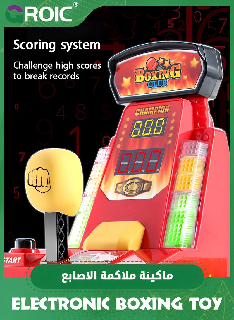 GROIC Table Boxing Game,Finger Elastic Machine, Children's Mini-integral Finger Boxing Machine,Parent-child Interactive Game machine, Board Game - Image 3