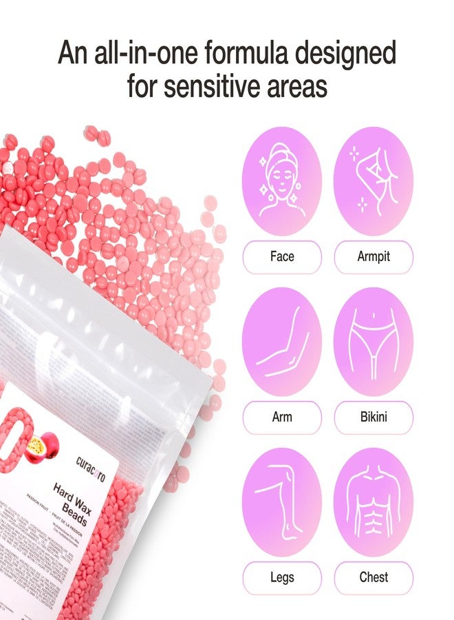 Curacoro Italian Wax Beans - 500g Hard Wax Beads for Full Body Hair Removal on Face, Body, Brazilian, Bikini, Legs, Underarms, Skin-Friendly Waxing Beads for Women & Men, Made in Italy (Passion Fruit) - Image 4