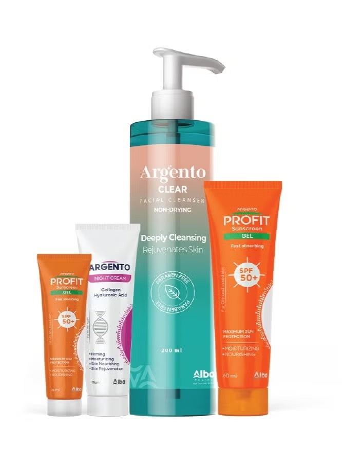 أرجنتو Profit Gel 50ml + Argento Clear 200ml + Profit Gel 25ml + Argento Night 30gm - Image 2