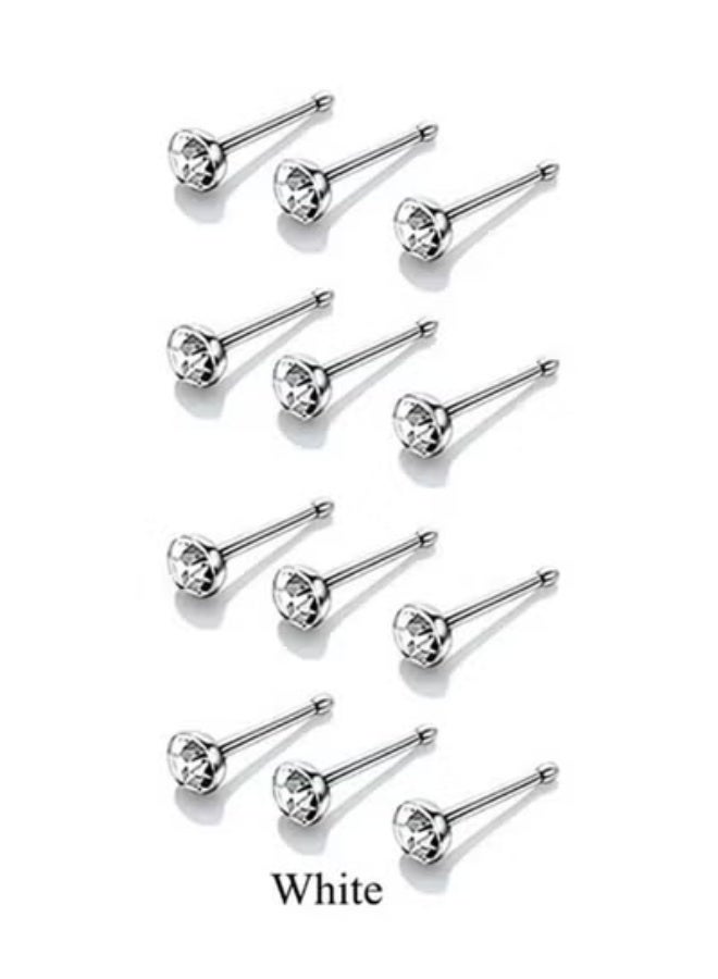 60-Piece Stainless Steel Nose Stud Set – Hypoallergenic Nickel & Lead Free, Flexible Click Closure, Safe Non-Toxic Daily Jewelry for Women, Earlobe & Nose Piercing - Image 4
