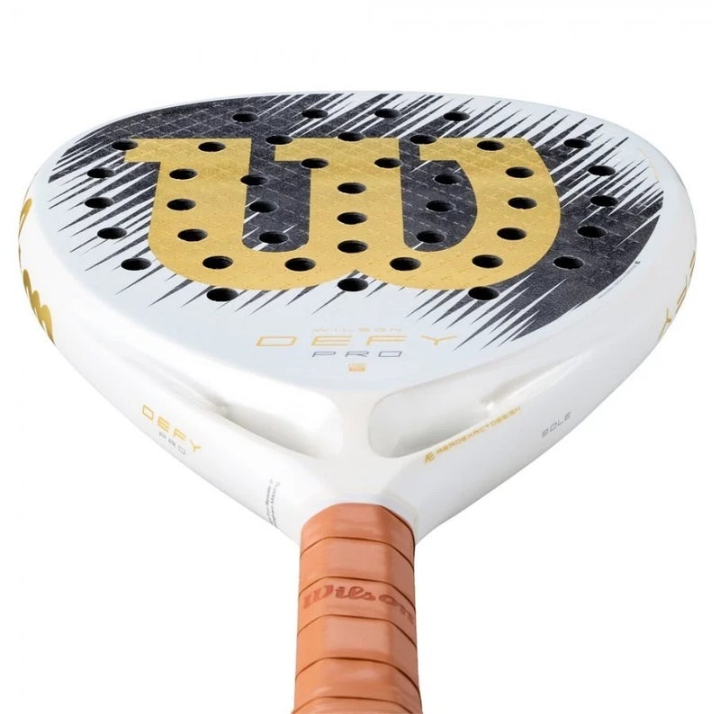 Wilson Defy Pro V1 White Gold Padel Racket - Image 3