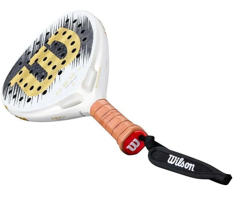 Wilson Defy Pro V1 White Gold Padel Racket - Image 5