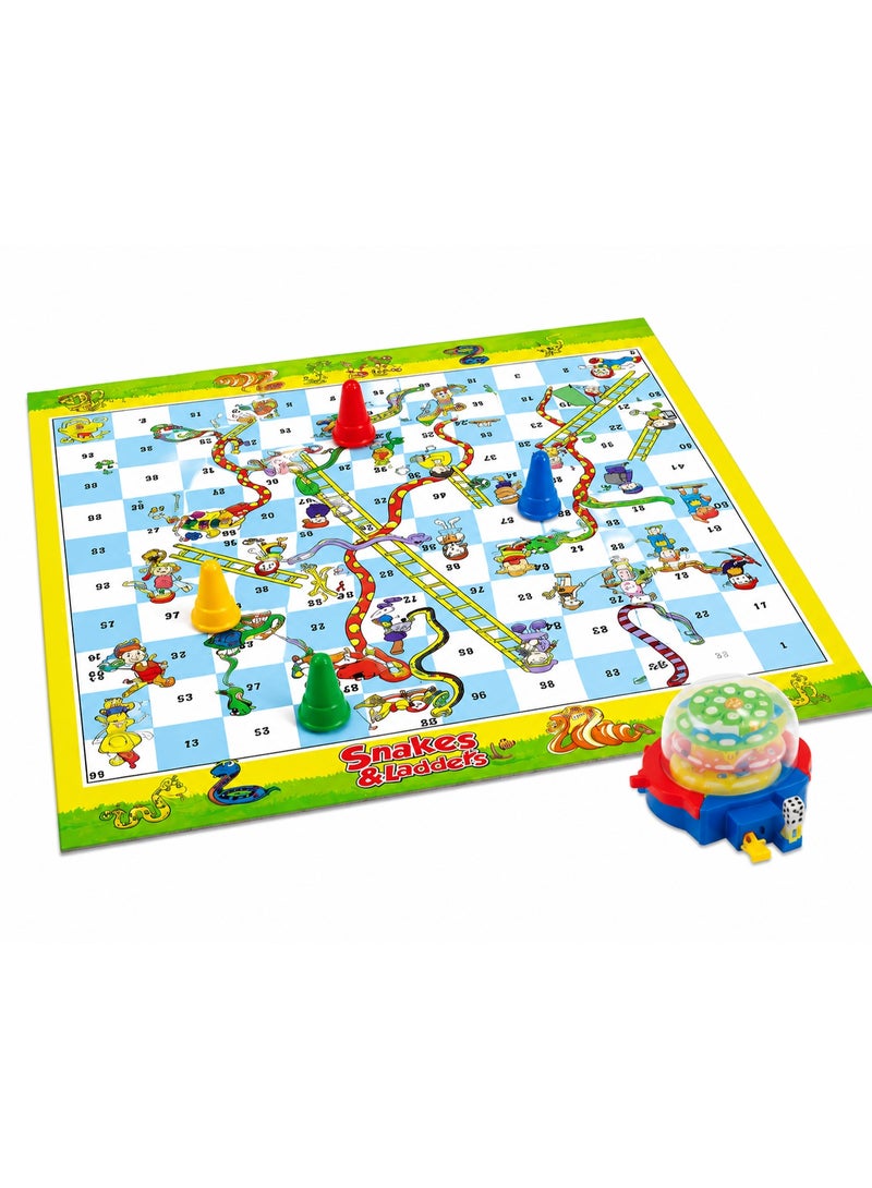 Snakes And Ladders Educational Board Game For Kids With Light-Up Dice – Interactive Family Game For 2-4 Players 60X50Cm Ages 3+ - Image 3