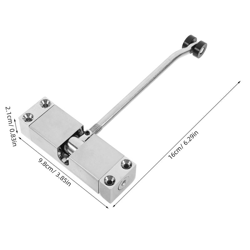 Stainless Steel Automatic Door Closer Quiet Heavy Duty for Security Doors and Cabinets - Image 3