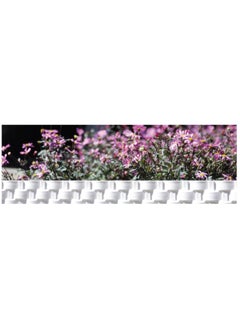 GardenPlast GardenPlast® RattanPalisade - Plastic Lawn Edge Garden Palisade Rattan Look Flower Bed Border Flexible Fence Garden Bed Edge Grass Side Decoration-Green 2.4m  - Image 2