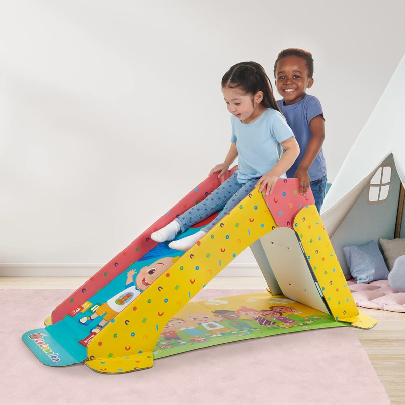 Pop2Play حديقة كوكوميلون الداخلية للأطفال من بوب2بلاي بتقنية ستروكفولد منزلق كرتوني للأطفال من واووي متعدد الألوان - Image 2
