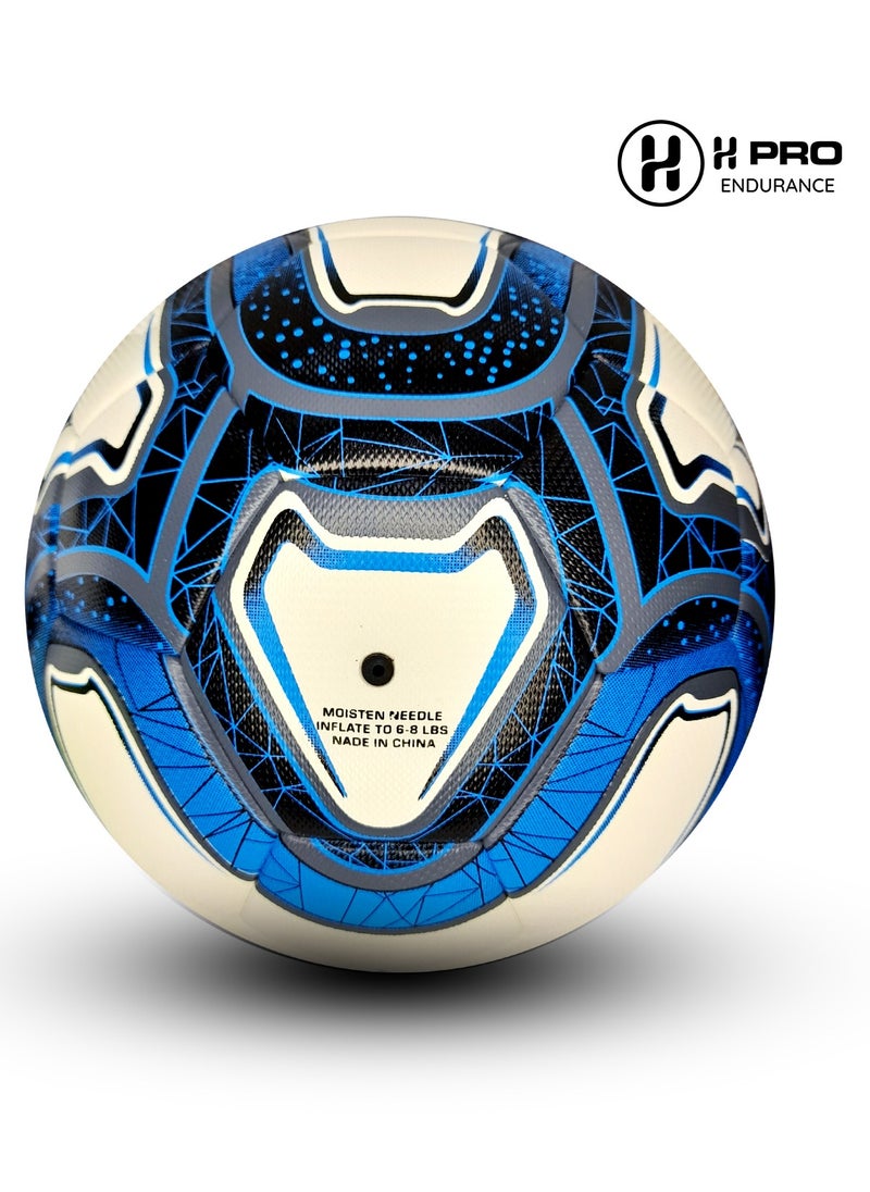 H PRO - Pro Training Football | Soft Touch, Enhanced Grip, Ideal For Beginners & Advanced Players | Size 5 | Blue - Image 1