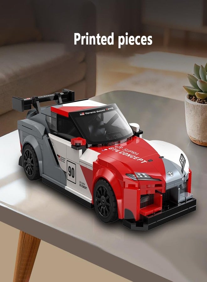 كادا سيارة تويوتا GR سوبرا GT4 من CaDA C55041W، نموذج سيارة سباق GT مرخص رسميًا بمقياس 1:24، 324 قطعة للبالغين والمراهقين - Image 5